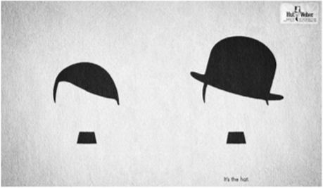 Принт «It's the hat» от компании Hut Weber.