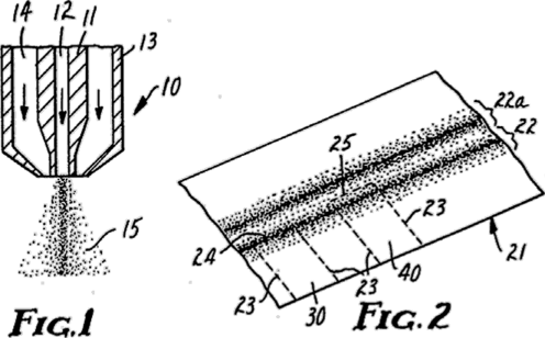 Иллюстрация из патента Фрая на изготовление липких бумажек [2.27].