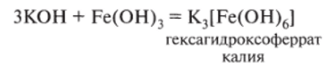 Общая характеристика гидроксидов железа.