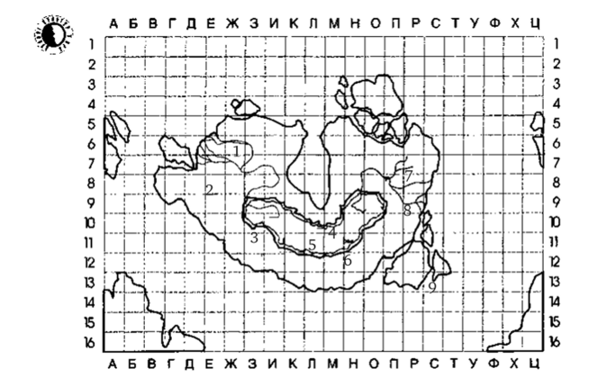 Политическая карта Теллура (V эра).