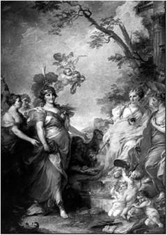 С. Торелли. Екатерина II в образе Минервы, покровительницы искусств. 1771, ГРМ.