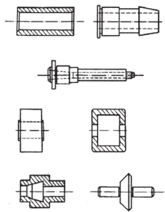 Примеры конструкций деталей 2-го класса.