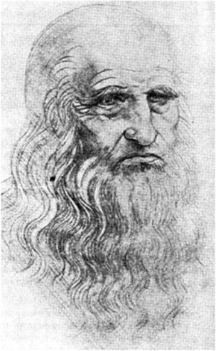 Автопортрет Леонардо да Винчи.