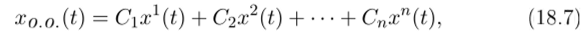 где х (t)...., xn(t) произвольная фиксированная фундаментальная система решений.