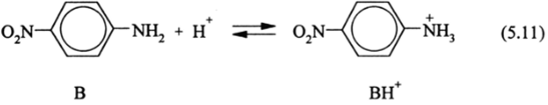 Реакции кислотной ионизации и протонирования.