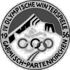Эмблемалоготип IV Олимпийских зимних игр 1936 г. в ГармишПартенкирхене.