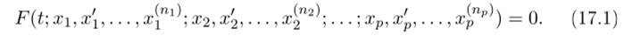Максимальное из чисел, щ (порядков производных, входящих в уравнение) называется порядком, уравнения.