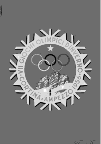 Плакат VII Олимпийских зимних игр 1956 г. в Кортинад'Ампеццо.