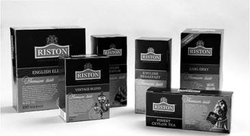 Вид упаковки бренда Riston после осуществления рестайлинга.
