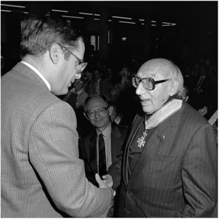 Н. Элиас (справа). 1987 г.