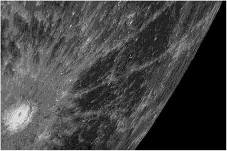 Крупный ударный кратер на Меркурии (Фото.