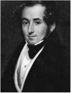П. Луччини. Портрет Винченцо Беллини. Ок. 1835.