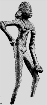 ЗЛО. Бронзовая статуэтка из развалин Мохенджодаро в пустыне Тар (ныне Пакистан). Середина III тысячелетия до н. э.