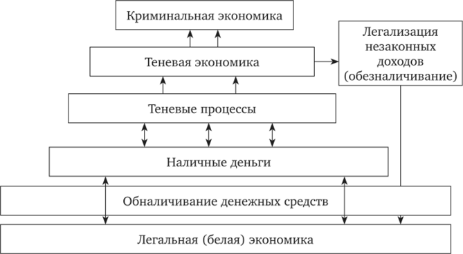 Роль и место наличного денежного обращения в функционировании теневого сектора экономики Российской Федерации.