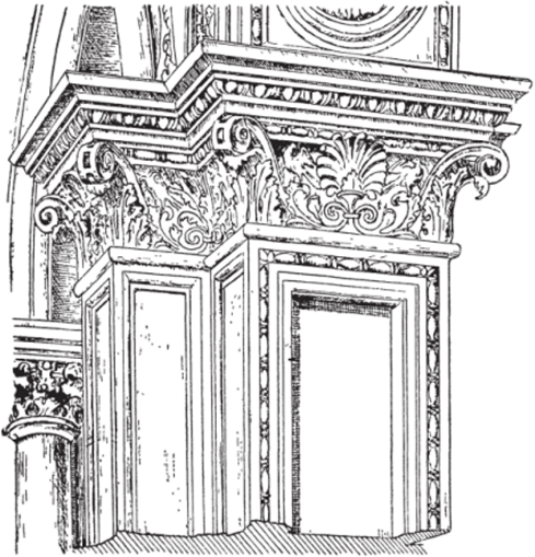 Столбы дворового фасада дворца Дожей в Венеции. Риццо.