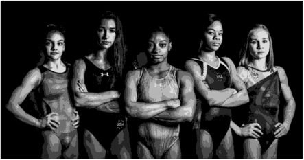 Сборная команда США по спортивной гимнастике на Играх-2016.