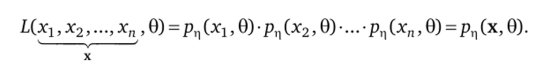 Уравнение правдоподобия для логарифмической функции правдоподобия будет иметь вид.