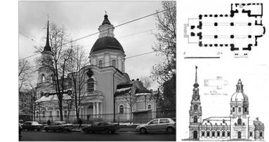 М. Г. Земцов. Церковь Святых Симеона и Анны. 1729–1734, Санкт-Петербург.
