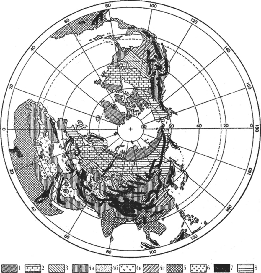 Почвенные зоны Северного полушария (схема В. В. Докучаева, 2017).