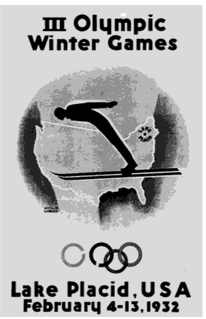 Логотип III Олимпийских зимних игр 1932 г. в Лейк-Плэсиде.