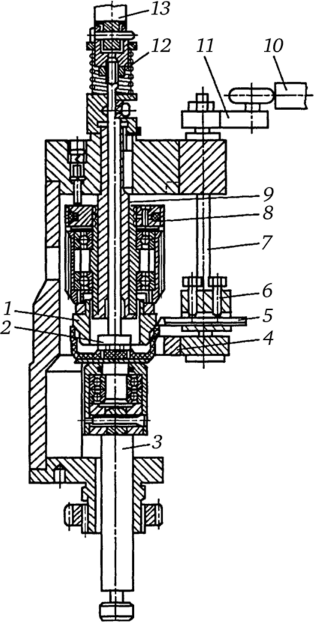 Схема инструментального блока ротора механической обработки.