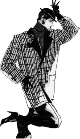 ЮЛ. Эскиз Антонио для рекламной кампании «И. Сен-Лоран», 1983 г.