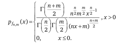 Распределение фишера — Снедекора (F-распределение).