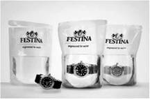 Водонепроницаемые часы Festina продаются в пакете с водой (рекламное агентство Scholz & Friends).