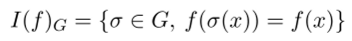 называется группой инерции функции / в группе G.