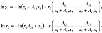 Алгоритм расчета равновесии по уравнению Вильсона.