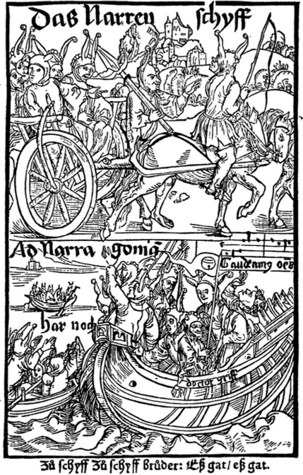 Титульный лист «Корабля дураков». Базельское издание (1494).