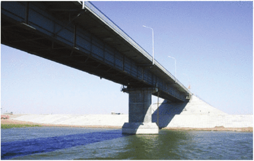 Мост через реку Кигач в Астраханской области.