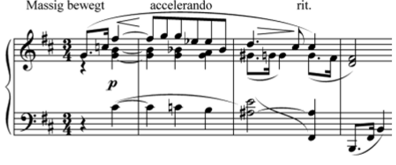 Пример 3. А. Берг. Соната для фортепиано op. 1.