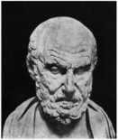 Гиппократ. По оригиналу II или III века до н. э. (из Зингера).