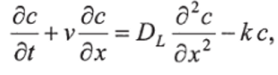 Решение дифференциальных уравнений параболического типа, содержащих производную по координате первого порядка.