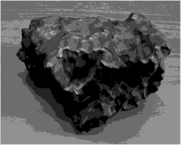 Фрагмент железного Сихотэ-Алинского метеорита.