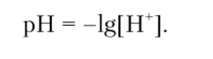 Водородный и гидроксильный показатели (pH и рОН).