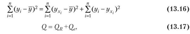 Проверка значимости уравнения регрессии. Интервальная оценка параметров парной модели.