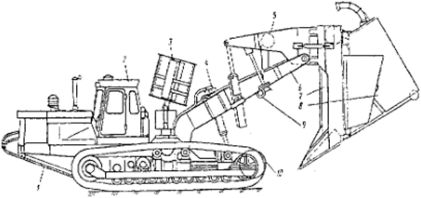 Общий вид дреноукладчика МД-4.