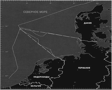Границы, установленные в Северном море решением Международного суда.