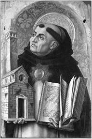Святой Фома Аквинский (1226–1274). Икона Карло Кривслли.