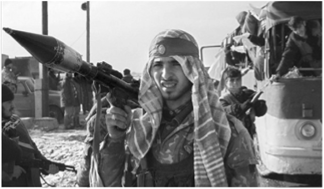 Боевик группы С. Радуева во время террористической акции в г. Кизляре в январе 1996 г.