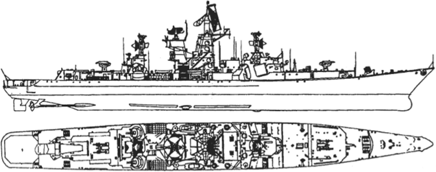 Большой противолодочный корабль проекта 1134А.