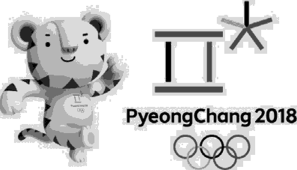 Символика XXIII Олимпийских зимних игр 2018 г. в Пхёнчхане.