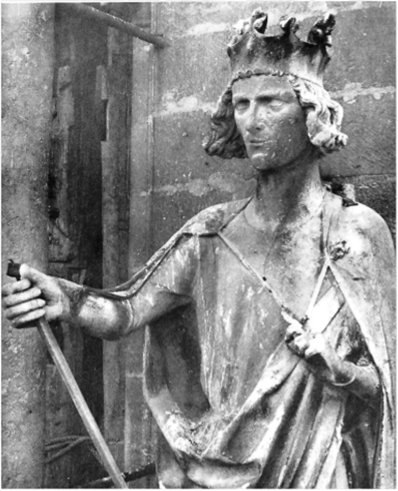 Филипп II Август. Скульптура Реймсского собора. XIII в.