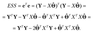 Оценивание параметров множественной регрессии методом наименьших квадратов.