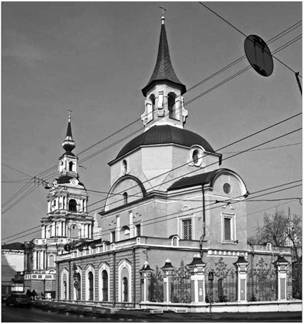 Церковь Святых апостолов Петра и Павла на Новой Басманной. 1705–1723, Москва.