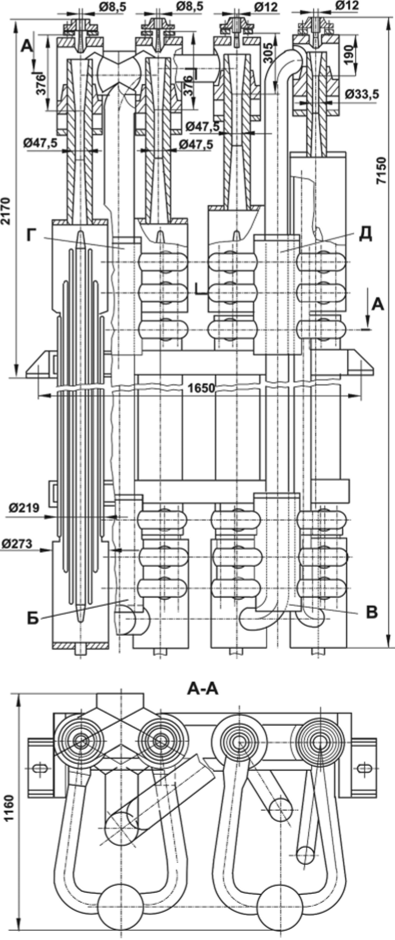 Эжектор ЭПО-3-200 УТЗ соединенных параллельно, каждая со своим охладителем, а II и III ступени содержат по одной эжекторной группе с охладителем.
