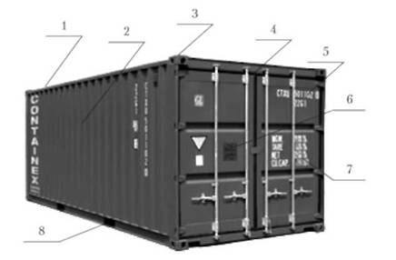 Двадцатифутовый универсальный контейнер ISO (20' dry van):