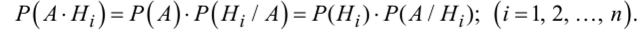Теорема гипотез (Формула Байеса).